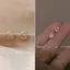 S925 Bạc Kim Sang Trọng Zircon Bông Tai Cỏ Bốn Lá Nữ Niche Thiết Kế Cao Cấp Thanh Lịch Bông Tai 6.16