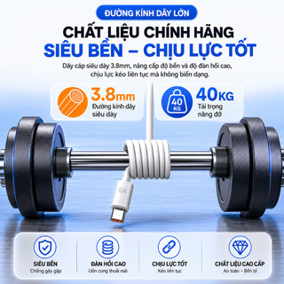⚡BJ Sạc Siêu Nhanh 120W Max Kèm Dây Type C Tương Thích Toàn Bộ Điện Thoại Xiaomi Redmi Poco OppoSạc Nhanh Không Nóng Máy