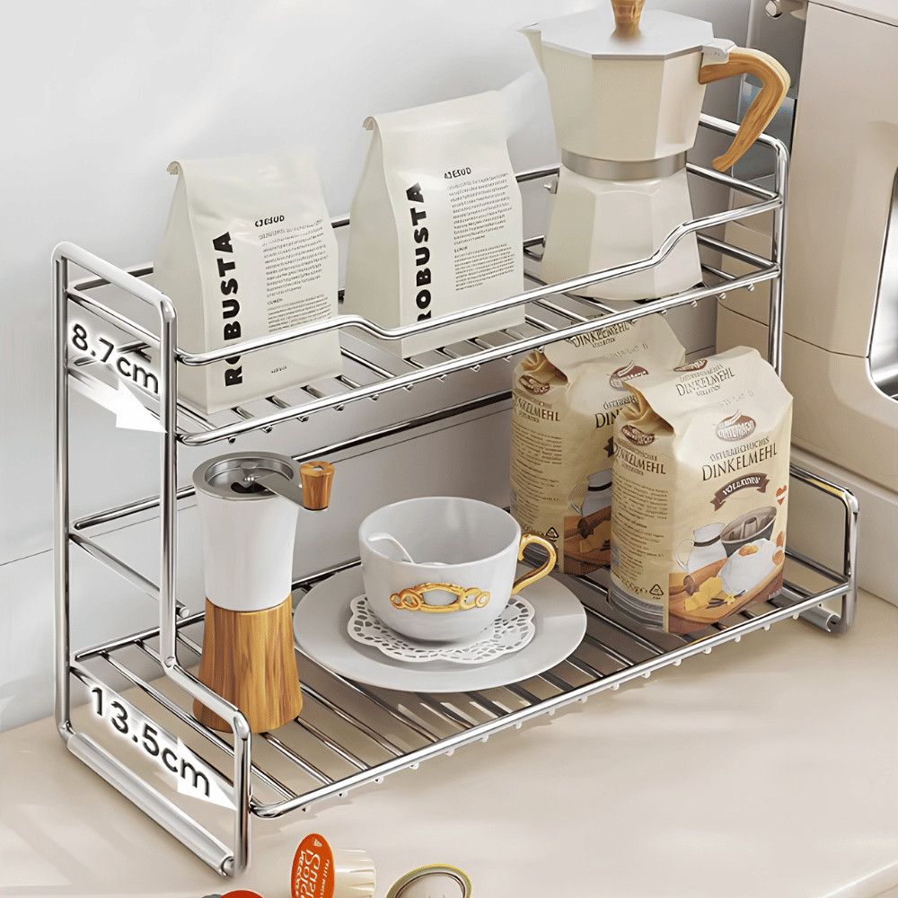 Kệ Đựng Gia Vị Nhà Bếp Thép Chống Gỉ PAMPER Chịu Lực Tốt, Giá Để Mỹ Phẩm, Đồ Đa Năng Nhà Tắm