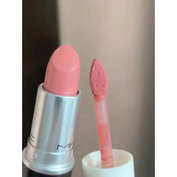 Màu đào trắng cô gái ngọt ngào Hàn Quốc!Akf Lip Mud m27 Xuân Hè Ngọt Đào Khỏa Thân Hồng Hoa Hồng Mờ Son Môi Son Bóng