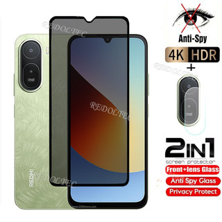 Redmi A7 Pro 4G Kính Cường Lực Riêng Chống Gián Điệp Full Cover Bảo Vệ Màn Hình Keo Dán Chống Peek 2in1 Phim Riêng Tư + Bảo Vệ Ống Kính Redmi A7Pro