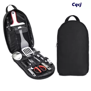 Bộ dụng cụ CQCJ Túi lưu trữ, Dụng cụ nấu ăn bằng vải cắm trại, Túi đựng thớt di động dung tích lớn năm 2024