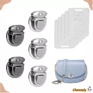 GIÁ RẺ 1 / 5 Chiếc Bắt Khóa, Thủ Công DIY Linh Kiện Túi Khóa, Đóng Cửa Túi Chụp Phụ Kiện Phần Cứng Khóa Kim Loại Cho Túi Xách Ví Totes