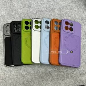 Ốp Điện Thoại Cho Xiaomi 17Max 17Pro 17Promax Họa Tiết Vải Lánh Mờ Từ Tính Chống Sốc Cứng