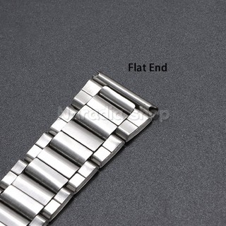 Dây đeo đồng hồ bằng thép không gỉ 3 hạt 12-24mm Khóa gấp đa năng Dây đeo đồng hồ kim loại Nam Nữ Dây đeo cổ tay kinh doanh
