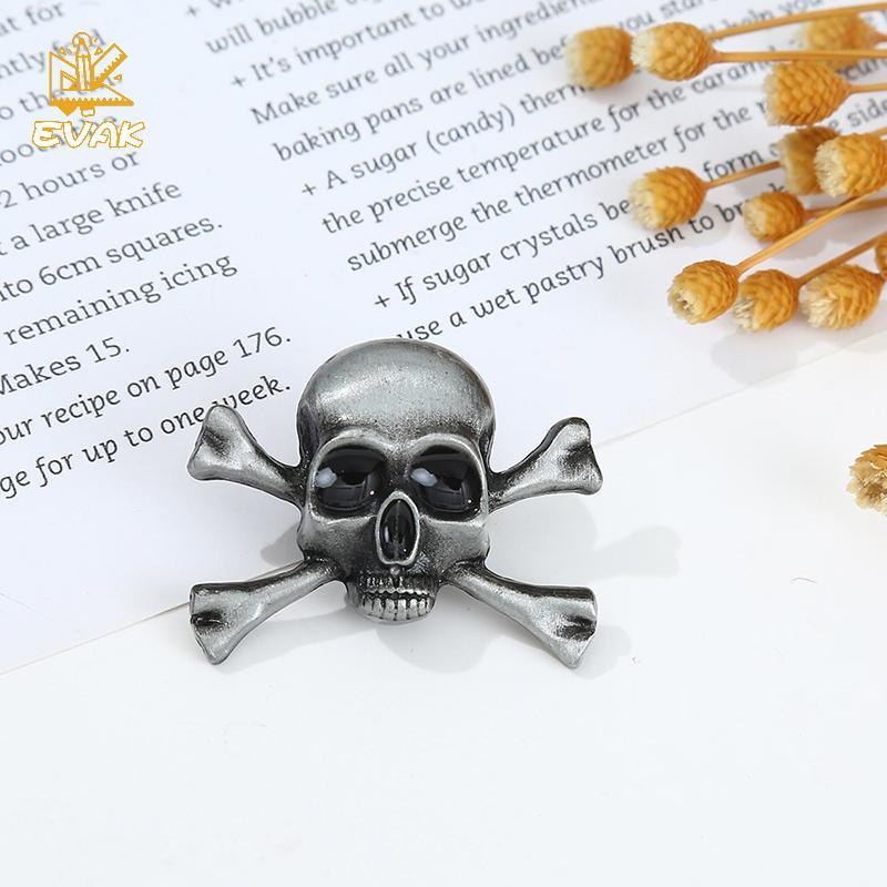 Alittlesetrtu Cá Tính Vintage Gothic Đầu Lâu Chữ Thập Thanh Kiếm Trâm Pin Cho Nam Nữ Đảng Trang Sức VN