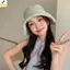 < YEI > Mũ ngư dân kẻ sọc cho mùa hè Nhẹ Qui khô Chống nắng Vành cuộn Mũ đi biển ngoài trời để du lịch Mới