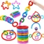 Đồ chơi Fidget giác quan IFASIN, Kỹ năng vận động tinh tốt Kết nối ống Pop xoắn co giãn, Ống nhựa vui nhộn Giảm căng thẳng Ống Pop đầy màu sắc Đồ chơi cảm giác cho ADHD và tự kỷ