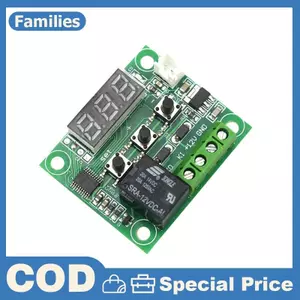 Mô-đun công tắc điều khiển nhiệt độ XH W1209 Màn hình LED Màn hình kỹ thuật số Bộ điều khiển nhiệt độ Mô-đun đầu dò NTC chống nước