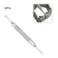 PYCOU 20 Dụng cụ thanh lò xo, Dụng cụ tháo dây đeo đồng hồ màu bạc 82mm, Dụng cụ thay đổi dây đeo đồng hồ Thép hợp kim Đầu lò xo hai đầu Fork Cửa hàng đồng hồ Sửa chữa hàng loạt