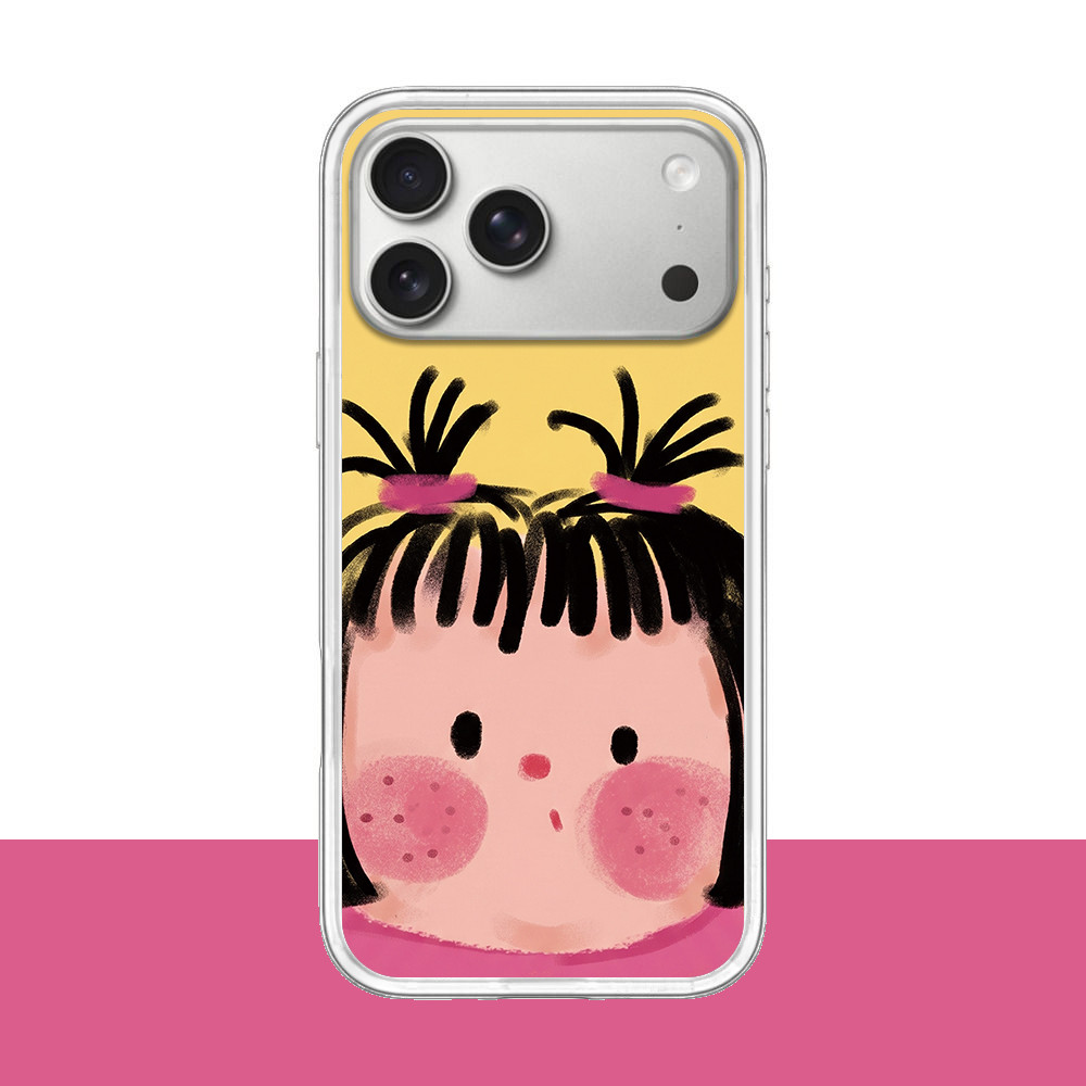 Phim Hoạt Hình Từ Tính Cô Gái Uống Cà Phê Trong Suốt Ốp Lưng Điện Thoại iPhone 17 16 Pro 15 Pro Max 14 Cứng frosted Bảo Vệ Vỏ