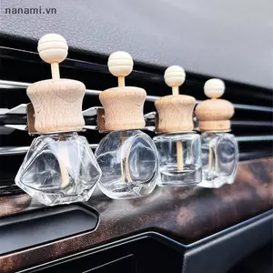 Máy làm mát không khí Kẹp nước hoa ô tô Máy khuếch tán lỗ thông hơi Chai thủy tinh rỗng Trang trí Chai thủy tinh hương liệu [VN]
