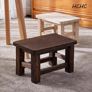 Ghế thay giày ELLSWORTH, Chân co giãn Ghế nhỏ bằng gỗ nguyên khối, Bàn cà phê 30 * 20cm Chịu tải lớn Đa chức năng Nhà Phân thấp trong nhà