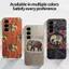 Ốp Lưng Cho Infinix Hot 70 X6895B Cổ Điển Da Cao Cấp Lucky Elephant Series Mạ Điện Cạnh Chống Rơi Vỏ Điện Thoại