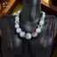 Lớn Vintage Gốm Đính Hạt Nelace Dành Cho Nữ Handmade Dài Có Thể Điều Chỉnh Boho Phong Cách Dân Tộc Trang Sức Mới