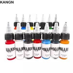 KANGN Hình Xăm Thực Hành Màu Sắc, 15ML Trắng Xanh Mực Xăm, Đỏ Sáng Xanh Đen Nâu Cơ Thể Nghệ Thuật Hình Xăm Sắc Tố Hình Xăm Cung Cấp Hình Xăm