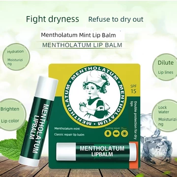 son dưỡng môi Mentholatum Bạc Hà Son Dưỡng Ẩm Dưỡng Ẩm Kem Chống Nắng Không Màu Dầu Môi Nam Nữ Chống Khô Son Môi Primer 2276
