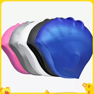 Người Lớn Cao Cấp Mũ Bơi Nam Nữ Chống Thấm Nước Bể Bơi Mũ Bảo Vệ Tai Tóc Dài Mũ Lặn Silicon Lớn
