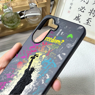 Dành Cho POCO X8 Pro X7 X6 F8 F7 Redmi Turbo 5 Max Turbo 4 Pro “Graffiti Freedom ” Ốp Điện Thoại Cứng Micro Matte / K90 K80 K70 15T Chống Dấu Vân Tay Kẹp Bọc Vỏ POCO Chống Sốc / Redmi Cover