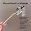 Kẹp tóc phong cách Trung Quốc mới với thiết kế sóng và ốc xà cừ cho kiểu tóc thanh lịch