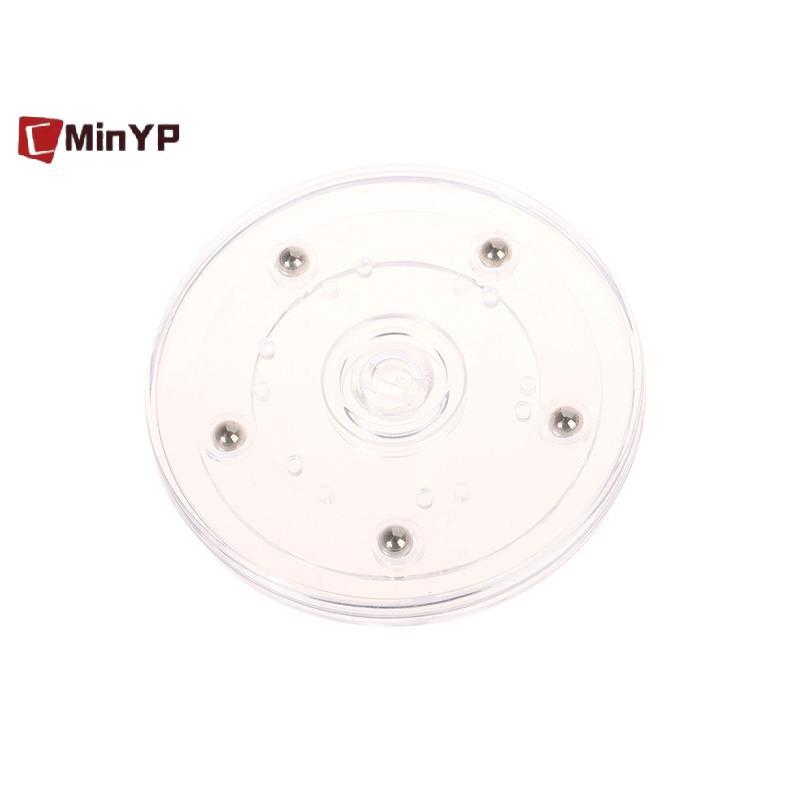 CMinYP Bàn Xoay Acrylic Trong Suốt 360 Xoay Màn Hình Đế Tròn Lười Trang Sức Trang Trí Đĩa Xoay Đồ Nội Thất Phần Cứng Vinh Quang