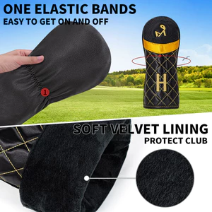 Lưới thêu lưới câu lạc bộ GOLF GOLF Không. 1 Vỏ bọc nắp bằng gỗ Fairway Vỏ bảo vệ đầu bóng chống va chạm ngoài trời