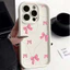 Vỏ Cho Xiaomi Redmi Note 15 14 13 Plus Pro 5G 12 14 4G 10 11 Pro 11S 15C 15 15A Vỏ Thời Trang Họa Tiết Nơ Màu Hồng Nhiều Bước TPU Mềm Mờ Silicon Chống Sốc