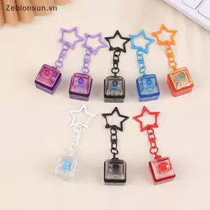 # HB # DIY Bàn Phím Fidget Móc Khóa Nút Có Đèn LED Clier Đồ Chơi Giảm Căng Thẳng Vượt Qua Thời Gian Keycap Pinch Đồ Chơi.