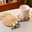 Handmade Sóc Cốc Coaster Móc Đan 1 Thảm Động Vật Cách Nhiệt Cho Cà Phê Bàn Trà Quà Tặng Trang Trí Văn Phòng [VN]