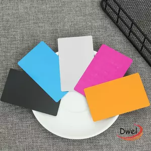 DWEL 50 Cái / bộ Danh thiếp Thẻ tên doanh nghiệp bằng nhôm di động