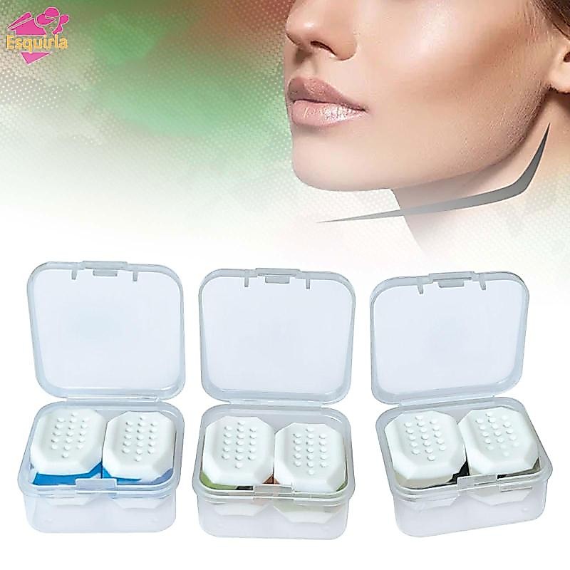 2x Hàm Tập Thể Dục Jawline Shaper Silicone Mặt Tập Thể Dục Hàm Hàm Tập Thể Dục Cho Nam Nữ Người Mới Bắt Đầu