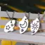 JULYHOT 3 Miếng Mới Mặt Trời Ngôi Sao Mặt Trăng Mặt Dây Chuyền Nelace Thời Trang Người Bạn Thân Nhất Mãi Tình Bạn BFF Nam Nữ Quyến Rũ Chokers 2023 Massivedeals
