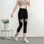 Quần legging lưới nữ PYCOU, Quần dài thời trang eo cao rỗng, Quần tập Yoga co giãn thoáng khí cho nữ