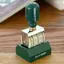 TUYỆT VỜI Retro Con Lăn Ngày Tem, Kim Loại DIY Con Dấu Gỗ Cán Bánh Xe Tem, Núm Con Lăn Retro Bền Có Thể Điều Chỉnh Phông Chữ Vintage DIY Thủ Công Thẻ