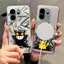 Dành Cho Oneplus 15 15T Ace 6 6T 5 Pro 3Pro 3V 13 / 12 / 11 Turbo 6 "Graffiti Pikachu Gengar" Vỏ Điện Thoại Từ Tính Mềm Micro Matte / Chống Trầy Xước / Chống Vân Tay / Oneplus Cover