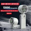 Quạt Mini Cầm Tay 4000mAh Gió Siêu Mạnh 13000 Vòng/phút 5 Tốc Độ, Màn Hình Full LED, Gập 180° Đa Năng 3in1