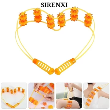 SIRENXI Thể Dục Massage Con Lăn Hạt, Con Lăn Massage Cầm Tay Dụng Cụ Mát Xa Lưng, Đa Năng Vai Cổ Cơ Bánh Xe Massage