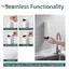 GCDHome Dung Tích Lớn 500ml Hộp Đựng Xà Phòng Treo Tường Không Khoan Bơm Có Thể Đổ Lại Cho Phòng Tắm Nhà Bếp Tắm Sử Dụng HOT