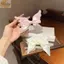Kẹp Tóc Nơ NKSFX, Kẹp Cá Sấu Sang Trọng Cánh Thiên Thần Kẹp Tóc, Ruy Băng Satin Dễ Thương Nơ Đầu Sau
