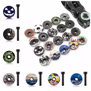 Vỏ bát xe đạp DARON, Hợp kim nhôm 28.6mm 1 1 / 8 "Nắp trên thân xe đạp, Nắp thân xe nhiều màu sắc bền bỉ Nắp tai nghe ống nĩa mát mẻ Steererer Fork