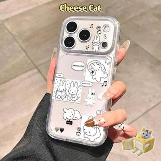 cho Miff Ốp Lưng iPhone Thỏ Trắng Cho iPhone 17 Pro 16 15 14 Plus 11 12 13 Pro Max XR Xs Max