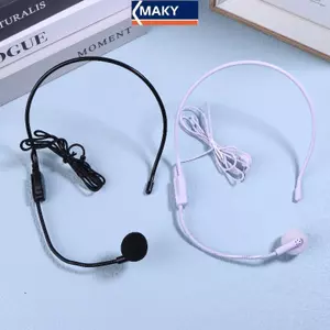 MAKY 1 Cái Có Dây 3.5 Mm Hướng Dẫn Cắm Bài Giảng Nói Tai Nghe Mic Di Động Gắn Đầu Tai Nghe Micro Cho Giảng Dạy Cuộc Họp VN
