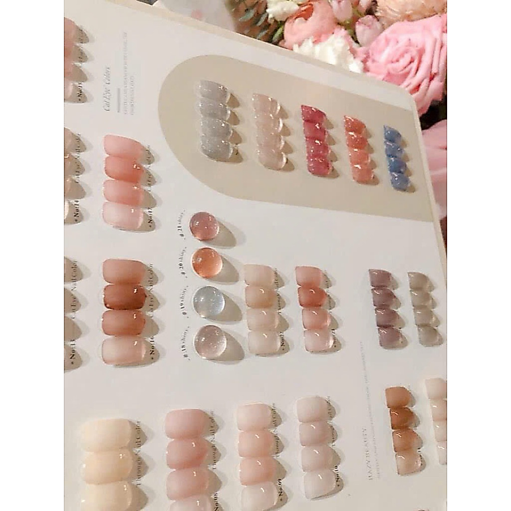 set sơn thạch Andpretty 30 màu gồm 6 nhũ flash, 6 mắt mèo, và 18 mày thạch