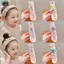 JVSUB Bangs Patches, với Magic Tape Closure Miếng Dán Tóc Trẻ Em Lưỡi Rộng, Họa Tiết Hoa Ngọt Ngào Ren Bé Gái Băng Đô Phụ Kiện Tóc