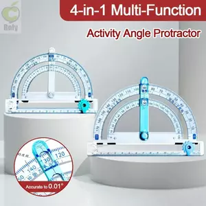 Thước đo góc hoạt động ROLY, Dụng cụ vẽ hình tròn đa chức năng Bevel Protractor, Trình diễn góc hoạt động bằng nhựa sáng tạo Sinh viên
