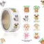 Hoạt Hình Động Vật Tích Cực Phần Thưởng Cuộn Stiers Tự Dính Vui Vẻ Khuyến Mãi Đề Can Cho Trẻ Em Đọc Phần Thưởng Thẻ Phong Bì DIY Trang Trí