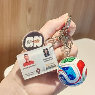 Mặt dây chuyền bóng Messinai Malmbap c Lo Móc khóa Megamo Mặt dây chuyền 2026 World Cup Món quà nhỏ 26... 28 FKQS