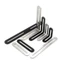 Phân Vùng 90 Độ Góc Phải Lớp Sắt Mã Góc Cố Định Khung Lỗ Mảnh Nội Thất Thép Không Gỉ Phần Kết Nối Có Thể Di Chuyển Được Bảng Dài