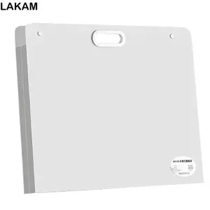 Thư mục tập tin LAKAM, Túi đựng giấy vẽ tranh bốn lớp di động, Túi vẽ chống nước A2 / A3 / A4 4K / 8K / 16K Chất lượng cao Văn phòng trường học