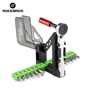 ROCKBROS Bộ Cờ Lê Ratchet 12 Chiếc Hợp Kim Nhôm Di Động Hai Chiều Ratchet Đi Xe Đạp Bộ Dụng Cụ Sửa Chữa